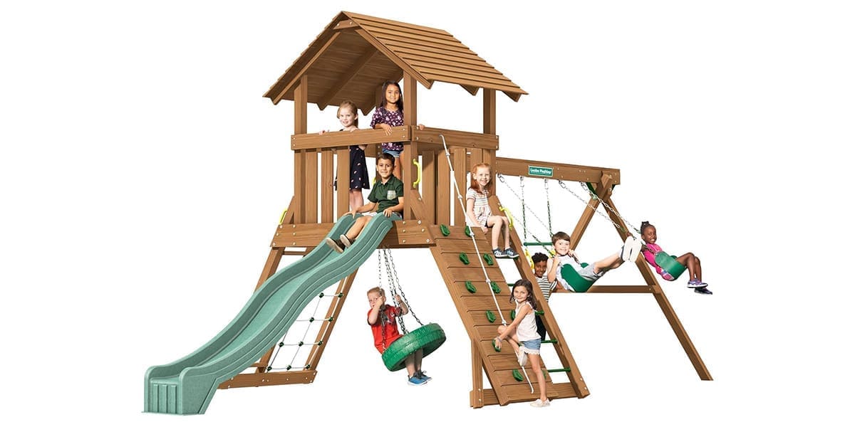 Creative Playthings Northbridge Pack 3 Wooden Swing Set Creative Playthings Northbridge Pack 3 Wooden Swing Set