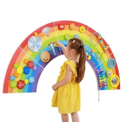 Rainbow Activity Wall Panels - Learning Fun Play