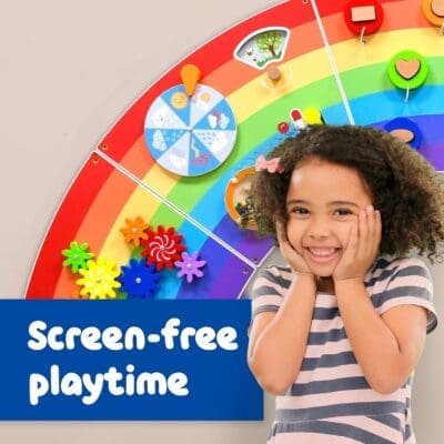 Rainbow Activity Wall Panels - Screen-Free Playtime