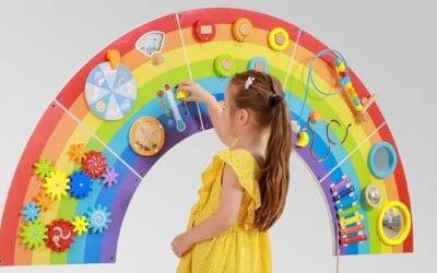 Rainbow Activity Wall Panels Review: Engaging Sensory Play