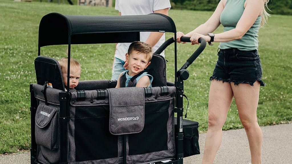 Wonderfold W2 LUXE Stroller Wagon for Families