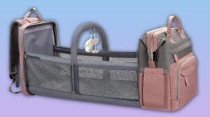 DERSTUEWE Large Capacity Diaper Bag - Multifunction Baby Backpack with Changing Station