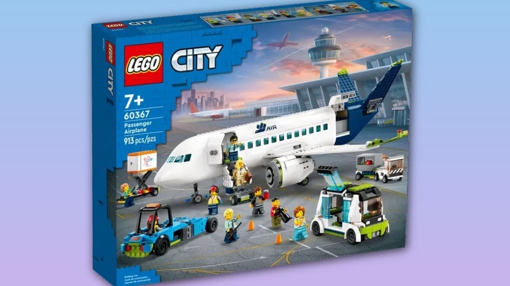 LEGO City Passenger Airplane Toy - Fun Educational Building Set for Your Kids to Play
