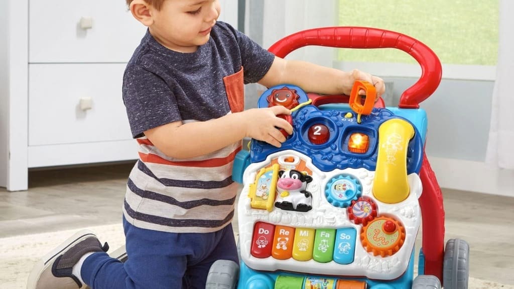 VTech Sit-to-Stand Learning Walker with Attached Activity Panel