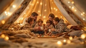 indoor family camping fun
