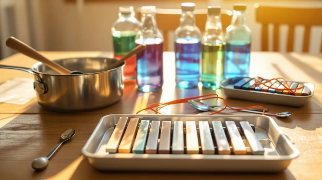 kitchen made diy musical instruments