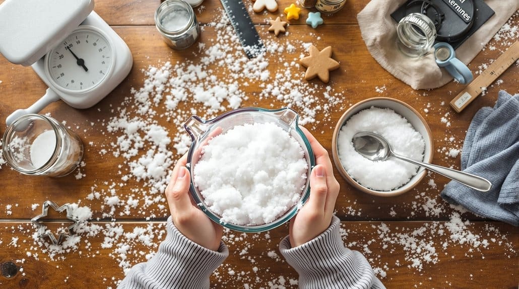 measure melt weigh snow
